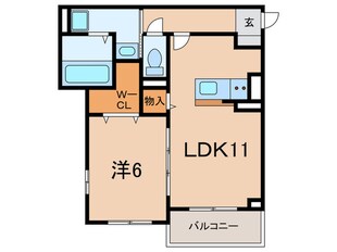 フォーチュンパークⅡの物件間取画像